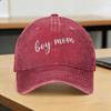 Boy Mom Script Coverup For Mom Sun Baseball Cap  Y2K Cool Women Men Washed Trucker Hat  Hunting Camping Baseball Caps