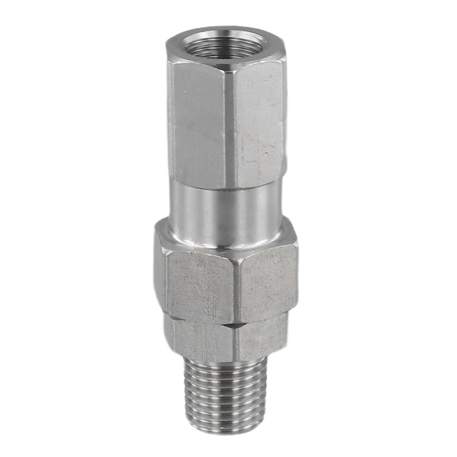 

360 Degree Stainless Steel Rotary Pressure Washer, Easy Connect Male Thread NPT Connector Pipe Fittings Outdoor Garden Tools