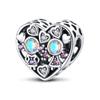 Copper Fairy Tale Town Series Colorful Musical Notation Charms Beads Fit Brand Original Bracelets Fashion Jewelry
