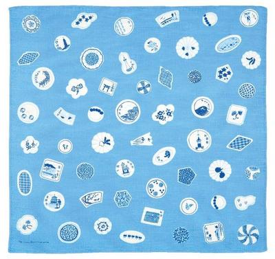 Yamamoto Jin Shoten Yoko Matsumoto Handkerchief Small Plate Made In Japan Japanese Pattern Inbound Souvenir [1805]