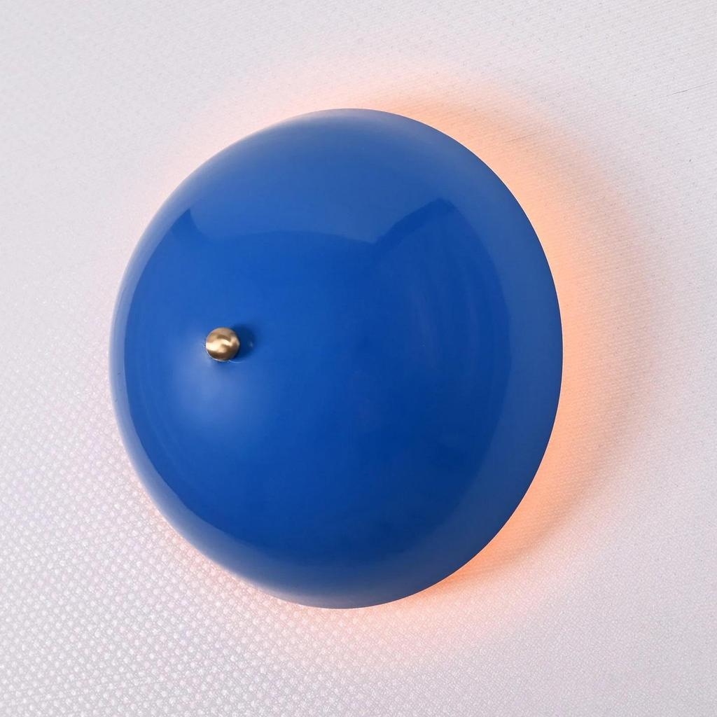 Modern Artistic Wall Lamp Dome Shade Flush Mount For Home Decoration Italian Customized Color Light
