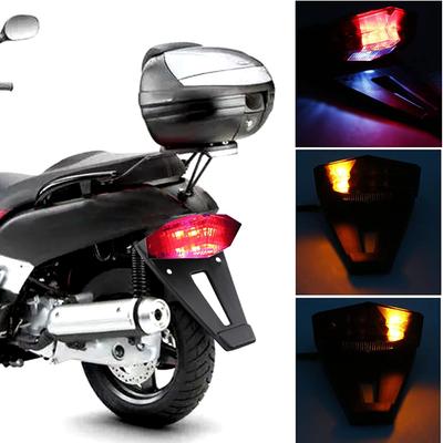 Soporte de guardabarros trasero, luz LED trasera, lámpara de freno, señales de giro, luz de freno para placa de matrícula personalizada