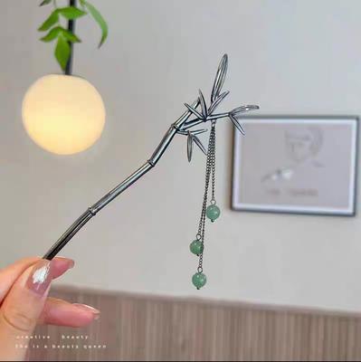 Chinese Style Hairpin For Women Vintage Flower Tassel Hair Stick Exquisite Clear Floral Pearl Hairpin Jewelry Hair Accessories