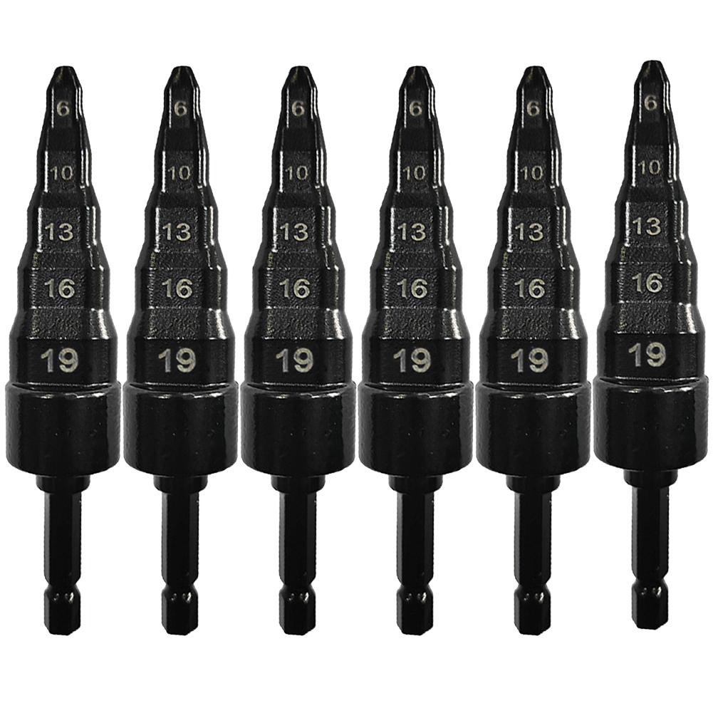 5 In 1 Air Conditioner Copper Pipe Expander Swaging Drill Bit Set Swage Tube Expander Soft Copper Tubing Tools or HVAC Repair