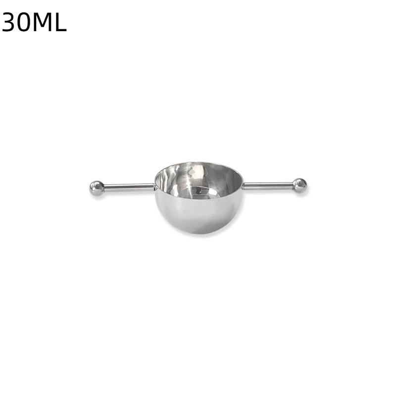 15/30ML Stainless Steel Cocktail Jigger For Precise Liquor Mixing Double Beads Measuring Cup Practical Bartenders Tool