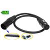SinLoon (0.5 Meter) DMX Stage Light Cable, DJ XLR Cable, SinLoon 3-Pin Female XLR To 5-Pin Male XLR DMX Turnaround Connection for Blue Yeti Pro, Movin