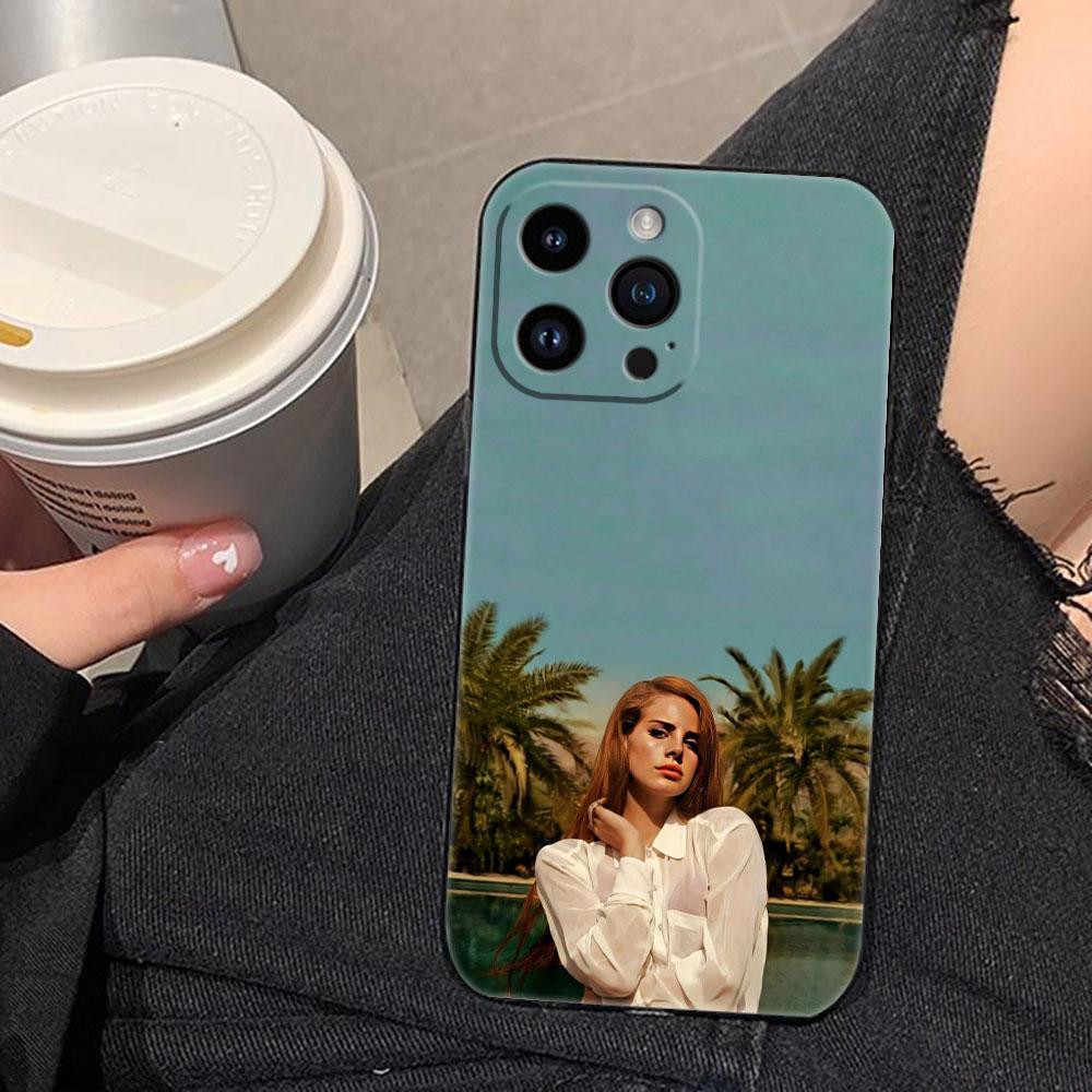 Attractive Singer Lana Del Rey Cover Phone Case For Iphone Apple 17 AIR 16E 16 15 14 13 12 11 Pro XR Max 8 7 Plus TPU Case Shell