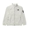 Logo High Neck Zip Long Sleeve Jacket Men Jackets Ivory NJ3BR06K