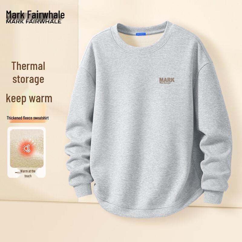 Mark Fairwhale Men's Heavyweight Fleece-lined Crewneck Sweatshirt