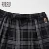 Teenie Weenie Women's Plaid Straight-Leg Casual Pants