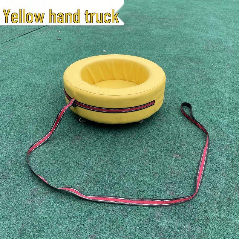 Kids Sensory Training Pull Cart Scooter