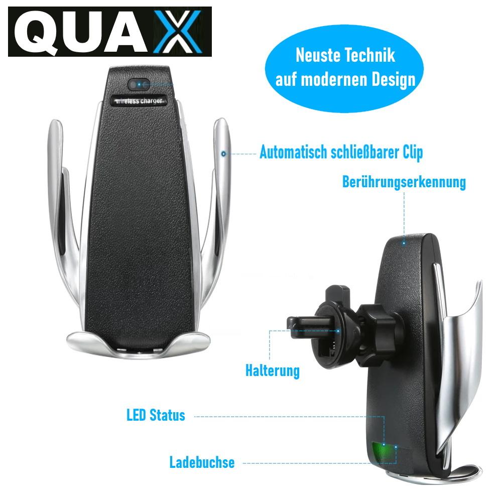 QUAX QI Wireless Charger Auto Handy Halterung magnetisches Induktions Ladegerät