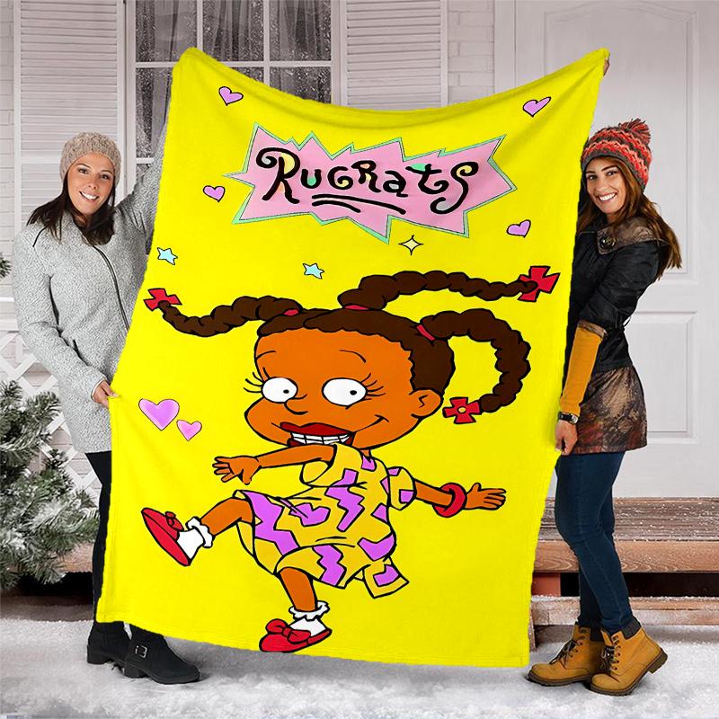 Rugrats Printed Throw Blanket—soft,warm;versatile Blanket for All Seasons—perfect As &air-conditioning Throw,nap Blanket