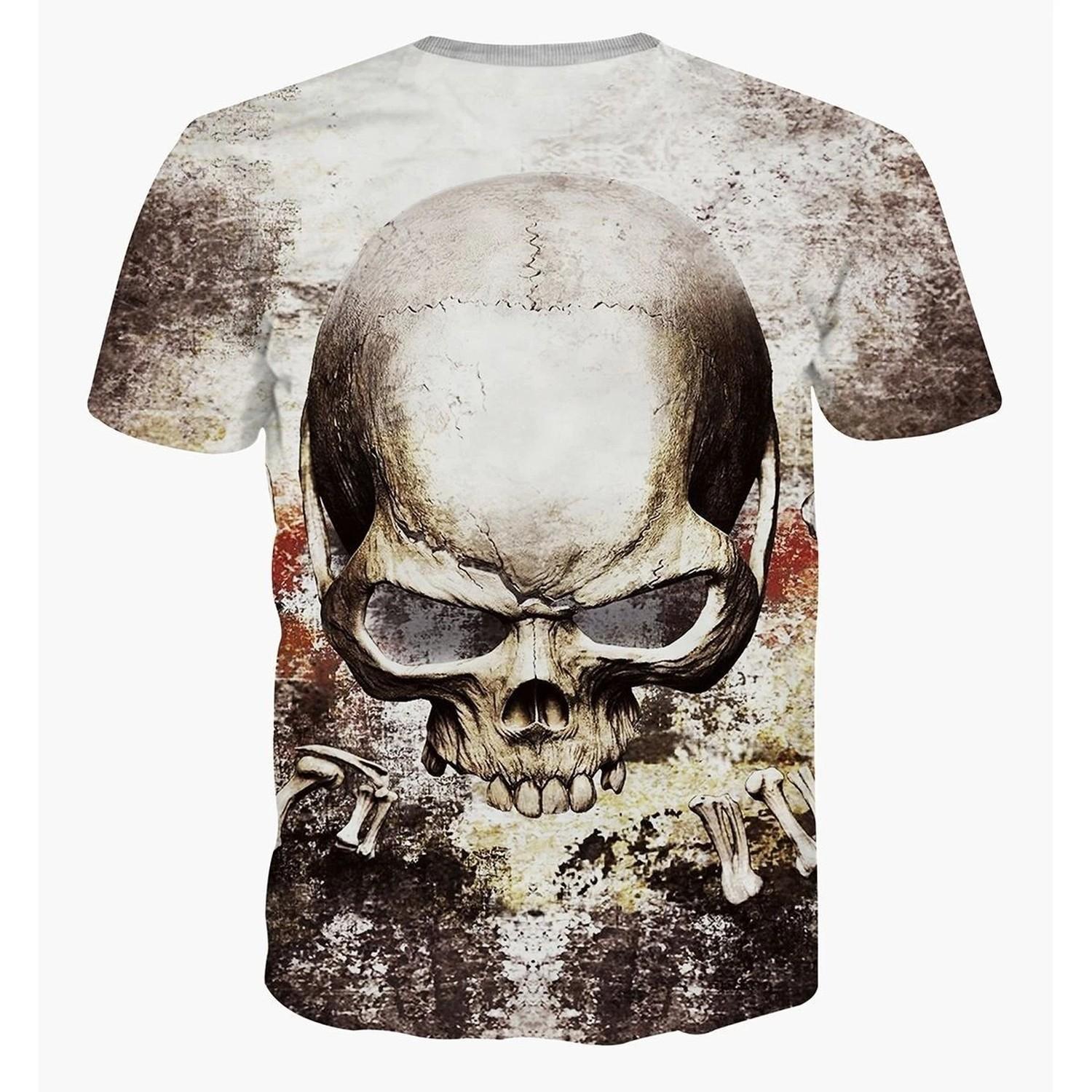 Skull 3D T-Shirt Halloween All Over Print T-Shirt1 S