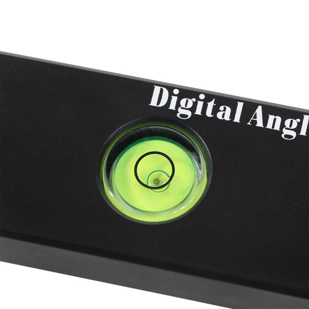 0-999.95° 4 in 1 Digital Angle Finder Digital Display with Horizontal Vertical Bubble Digital Protractor 230mm Portable