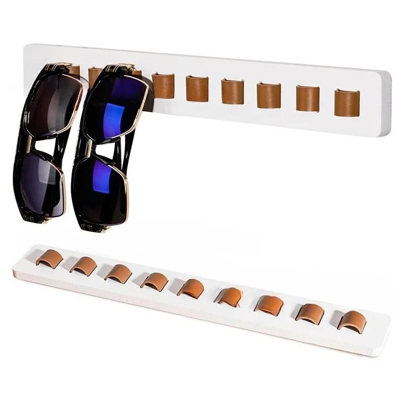 Wooden Eyeglass Storage Rack Wall Mounted Eyeglass Rack Household Sunglasses Sunglasses Storage Rack Glasses Display