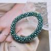 Trendy Bead Bracelet Elastic Handmade Strand Bracelets for Women Gift New Hair Accessory Glass Beads Bracelet