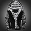 Men's  And Winter New Fashion Contrast Color Loose Casual Plush Jacket