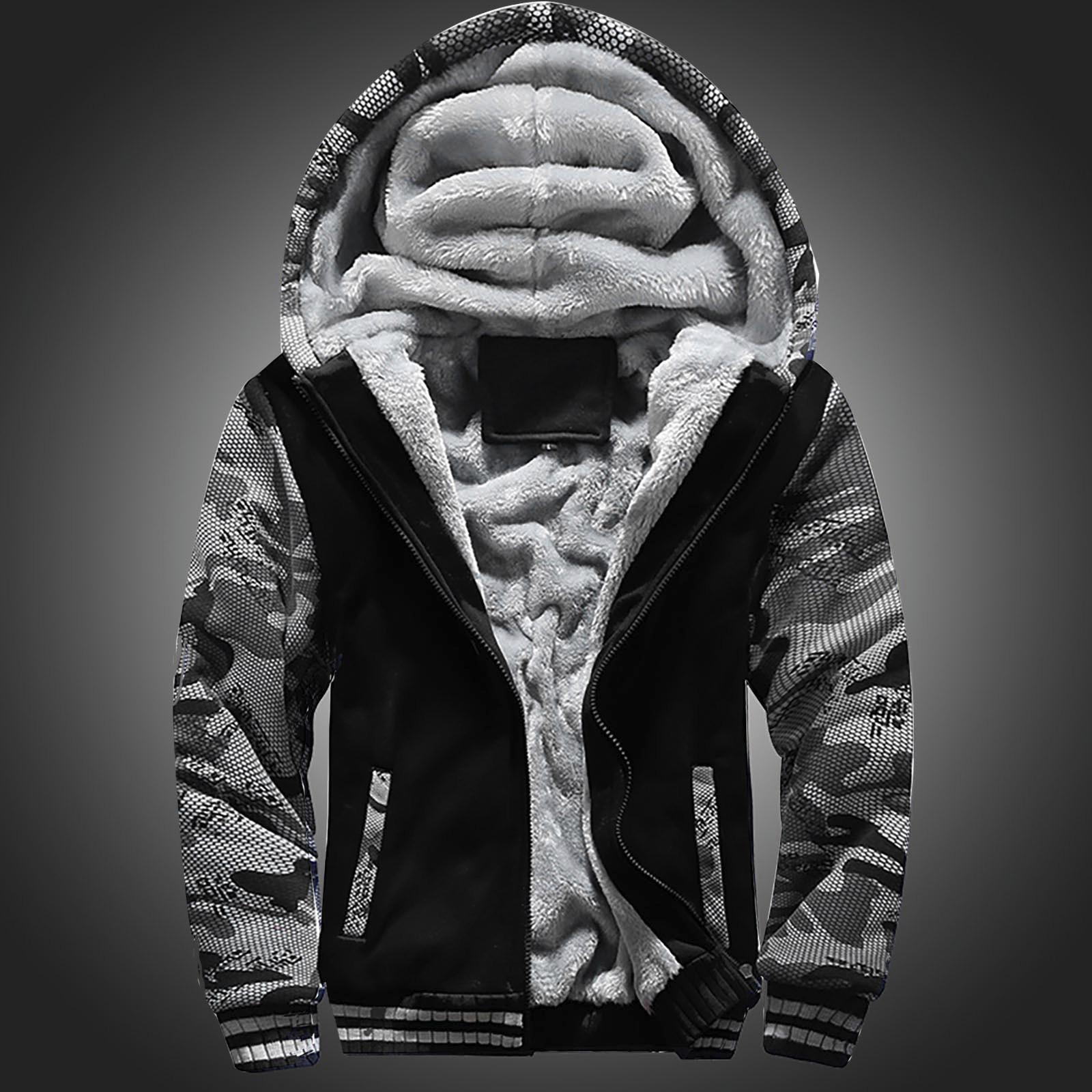 Мужская и зимняя новая модная контрастная цветная свободная повседневная плюшевая куртка XXXL чёрный