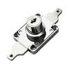 Zinc Alloy Cabinet Floor Lock with Tamper Resistant Design Foldable Copper Key for Wardrobe For file Cabinet Storage Cabinet Use