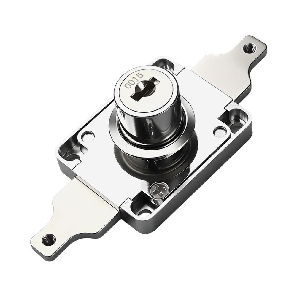 Zinc Alloy Cabinet Floor Lock with Tamper Resistant Design Foldable Copper Key for Wardrobe For file Cabinet Storage Cabinet Use