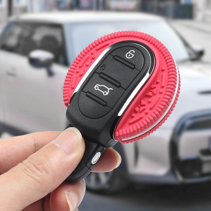 Car Key Case Shell Keychain Decorative For Mini Cooper F56 F55 F57 F54 F60 Countryman Auto Key Protection Car Accessories