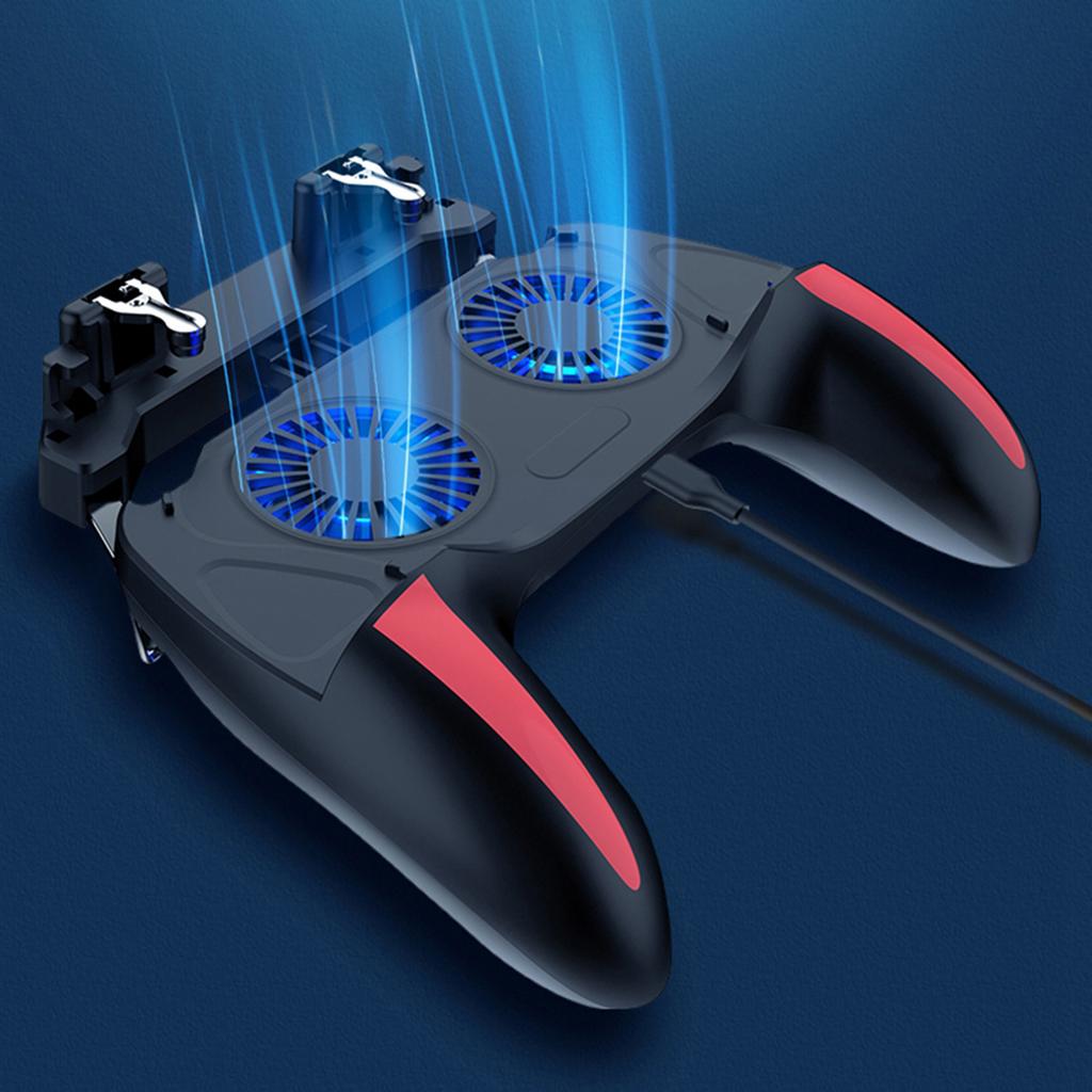 Dual Cooling Fans Mobile Phone Game Controller Gamepad with 2500mAh 5000mAh Battery