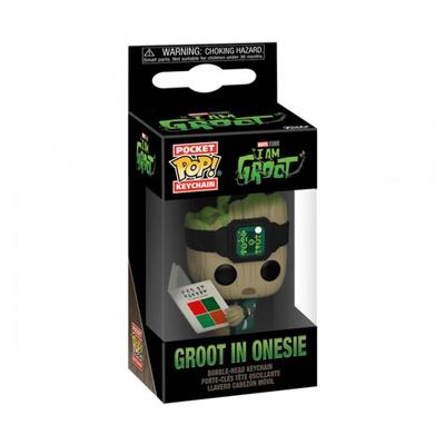 Funko Pop! Keychain: Marvel - I Am Groot, Groot In Onesie with Book