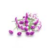 Set of 12 Red Christmas Small Mushroom Ornaments for Tree Decoration