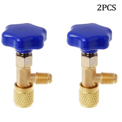 2× Per R134a A/C Apri Bombola 1/2" Adattatore Valvola di Erogazione Tappatore Apri Refrigerante
