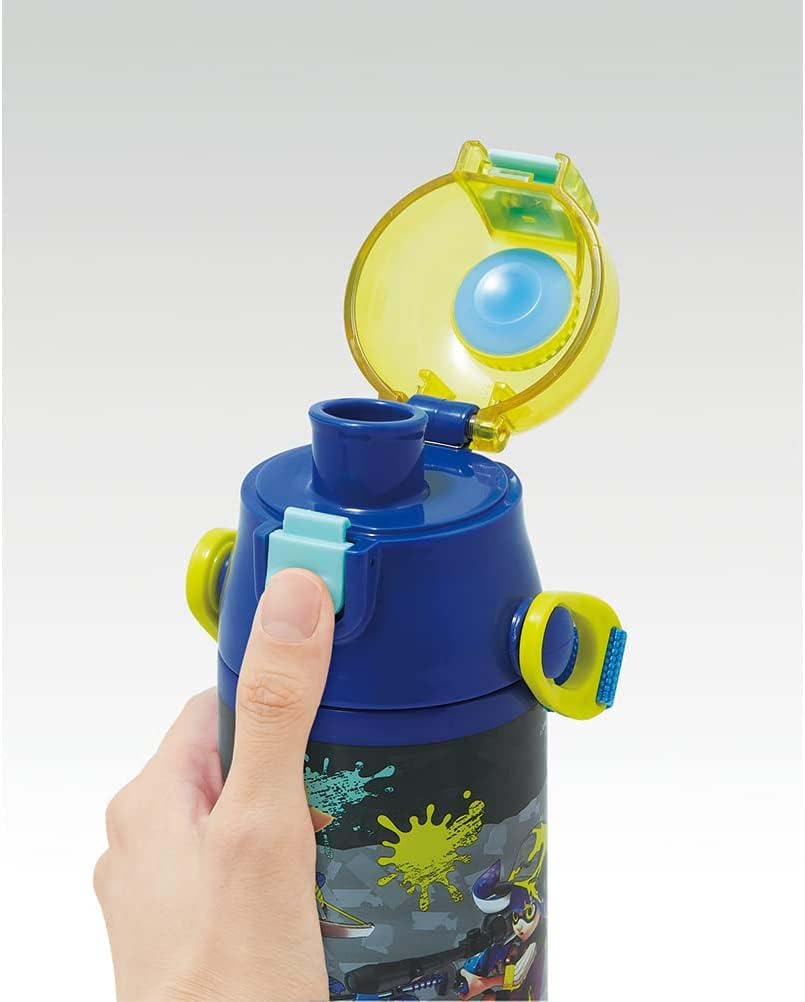 Skater Stainless Steel Water Direct Splatoon 3 for Cute Sports Kids' Bottle, Drinking, 580ml, Design, Kid-Friendly, Lightweight, Insulated, Boys,
