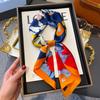 Silk scarf women's neck new scarf with coat 70 small square scarf scarf mother high-end scarf