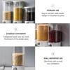 Kichvoe Rice Dispenser Wall Mount Dry Food Dispenser Grain Storage Container Cereal Dispenser Rice Bucket Rice Storage Tank Grain Canister Food
