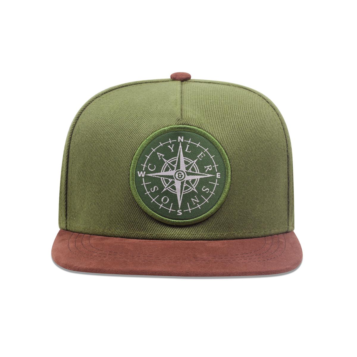 

2024 Мужская модная кепка с пуговицами-компасами и утиным язычком, спортивная кепка с вышитым язычком, женская бейсбольная кепка от солнца зелёный