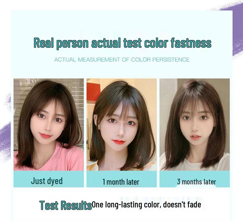 2026 Hair Dye Cream: Gray-Brown Linen, Black Tea Color, with Hair Care Benefits