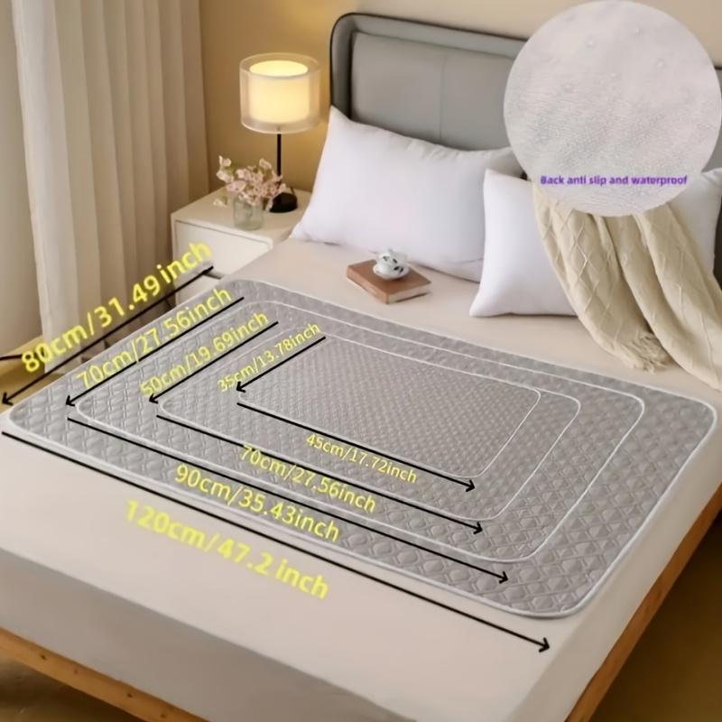 Sábana de cama adecuada para personas mayores con incontinencia, sábana para el cuidado de la cama, sábana para el cuidado menstrual femenino, lavable, adecuada para adultos/ancianos/mascotas