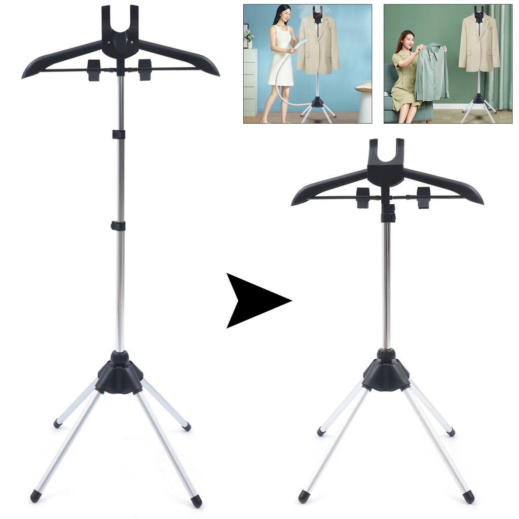 Steamer Stand, Garment Hanger for Steaming Clothes Drying Rack Fabric Steamer Ironing Steamer Bracket with Stand for Home
