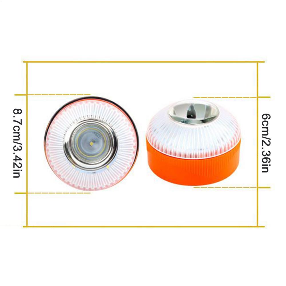 

Strobe Lights For Trucks Safety LED Lighting With Magnetic Base Warning Caution Lights For RV Roof Motorcycle Truck Car Roadside помаранчевий