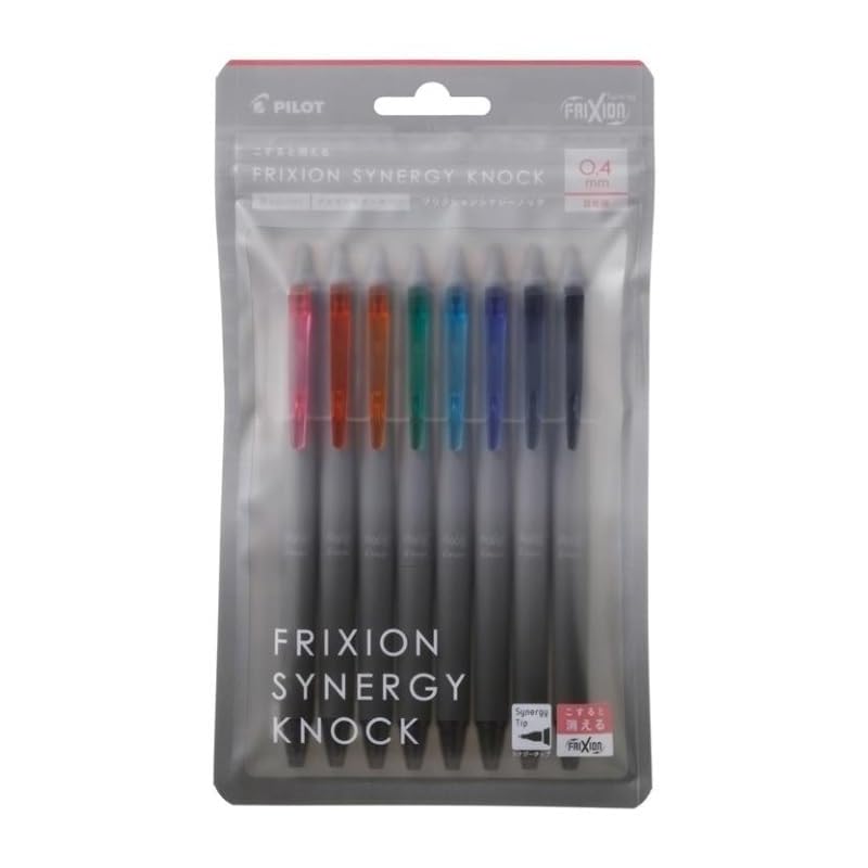 

PILOT ballpoint pen friction synergy knock 0.4mm 8 color set LFSK148C