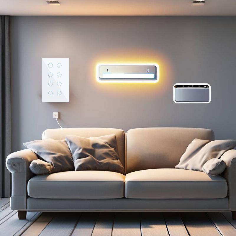 Zigbee 8-Way Smart Touch Panel Switch for Hotel Room Lights - Alexa Compatible Remote Wireless Control