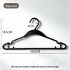 Non-Slip Black Plastic Clothes Hanger for Home Use - Durable and Thickened
