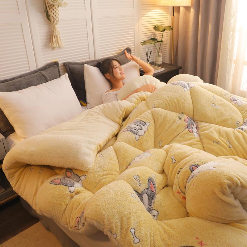 

Высококачественный красочный стиль Утолщенный пуховый пододеяльник Удобные и мягкие одеяла 11 стилей на выбор Домашнее постельное белье Одеяла Очень теплое одеяло 150CM 200CM 2.5KG сливовый