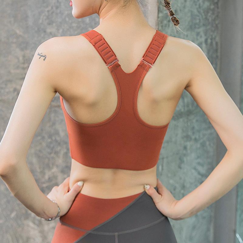 Women s Shockproof High-Impact Front Zip Sports Bra