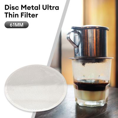 Edelstahl Scheibenkaffeefilter Wiederverwendbarer Espresso Puck Screen Metall Kaffeefilter für Küche Kaffeemaschinenzubehör