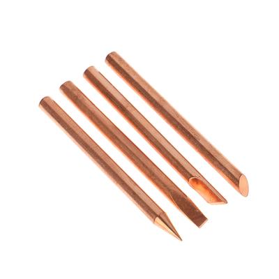 4 Stücke Externe Wärme Lötkolben Spitze BCDK Reinem Kupfer Löten Kopf 30W 40W 60W Ersatz Spitze Schweißer Reparatur werkzeuge