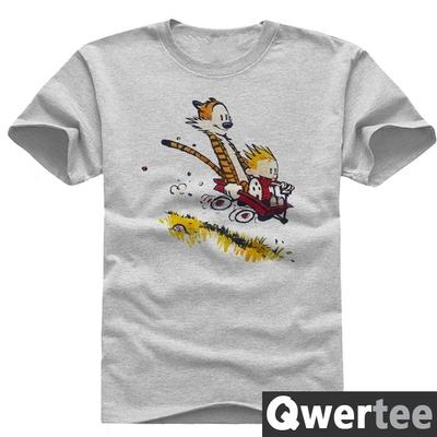 Calvin und Hobbes Kurzarm-Unisex-T-Shirt