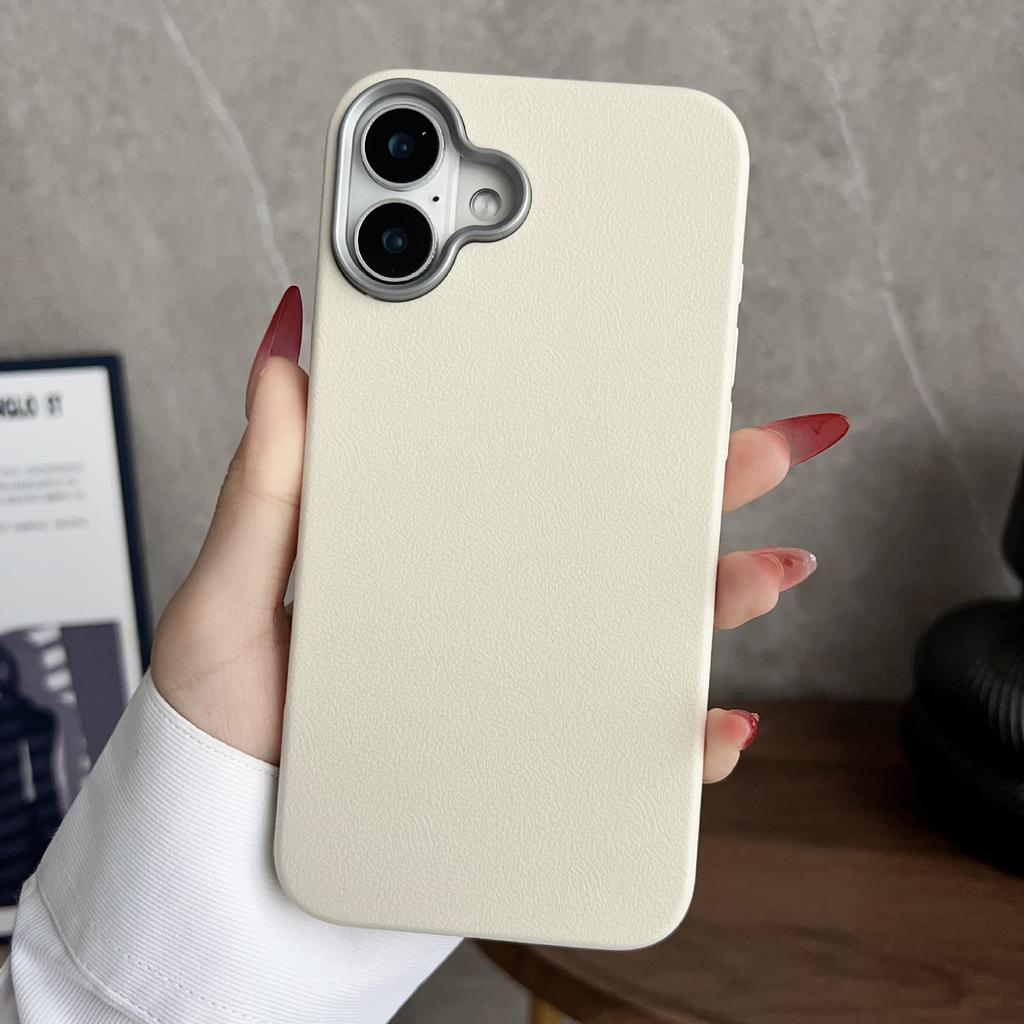 Applicable To IPhone 16 Mobile Phone Case Retro Leather Pattern 14Promax Apple 15 Protective Case 13 Silicone Simple