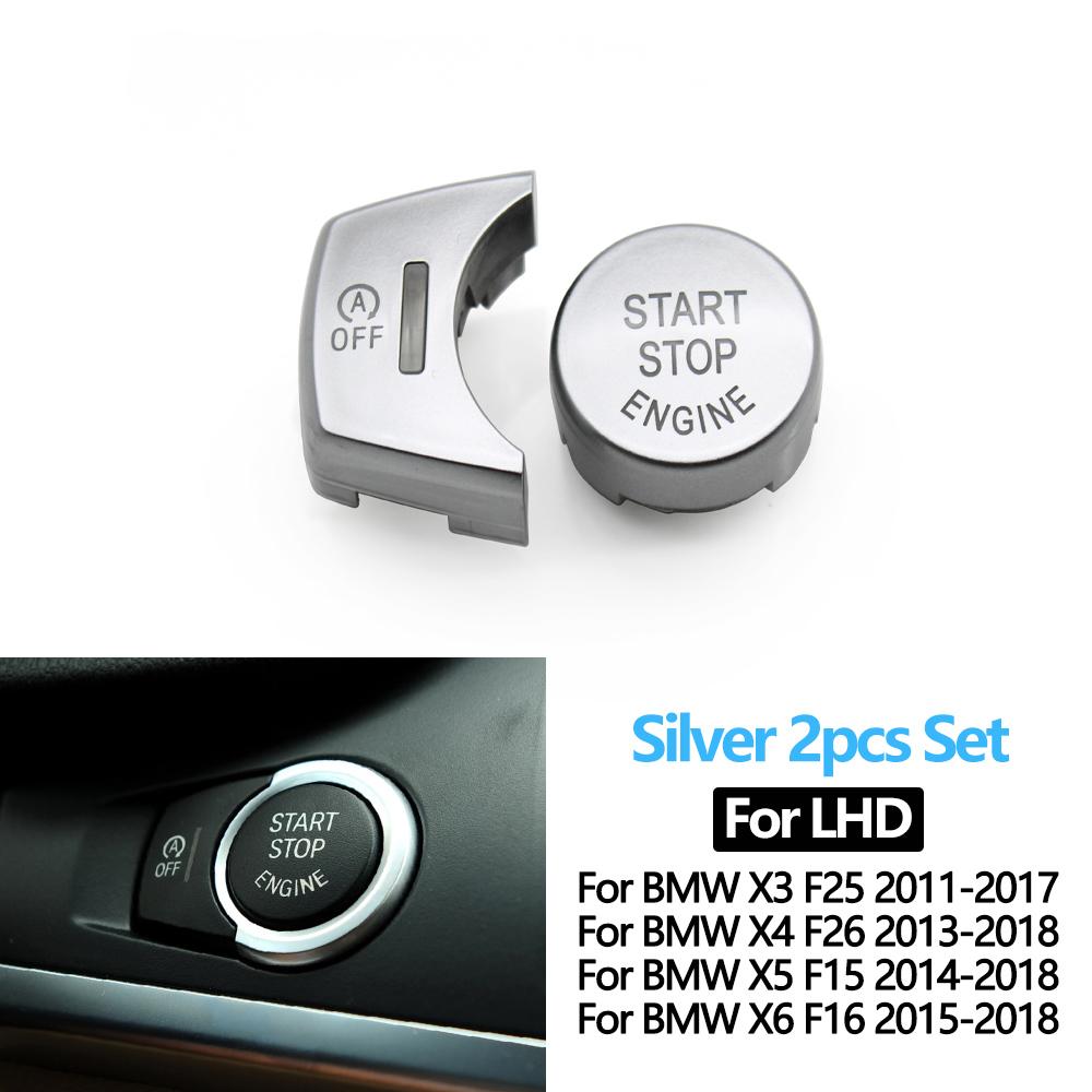 Drswk4 LHD RHD Car Engine Start Stop Button Switch Cover OFF Button For BMW X3 X4 X5 X6 F25 F26 F15 F16 61319291693,61319291694