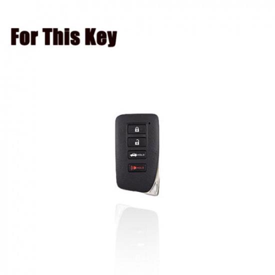 Genuine Leather Car Key Fob Case Cover For Lexus RC LX IS GS RX ES NX LS RC300