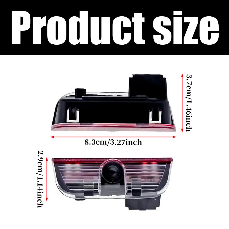 BFPQY1 2 For VW Touareg GTI MK6 Golf 5 6 7 Passat B6 B7 B8 B9 Jetta MK7 R LED Car Door Projector Welcome Ghost Shadow Light Accessories